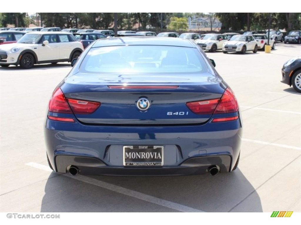 2014 6 Series 640i Coupe - Deep Sea Blue Metallic / Black photo #8
