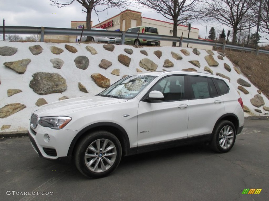 2015 X3 xDrive28i - Alpine White / Black photo #1