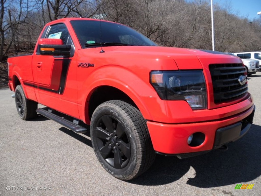 Race Red 2014 Ford F150 FX4 Tremor Regular Cab 4x4 Exterior Photo #102480222