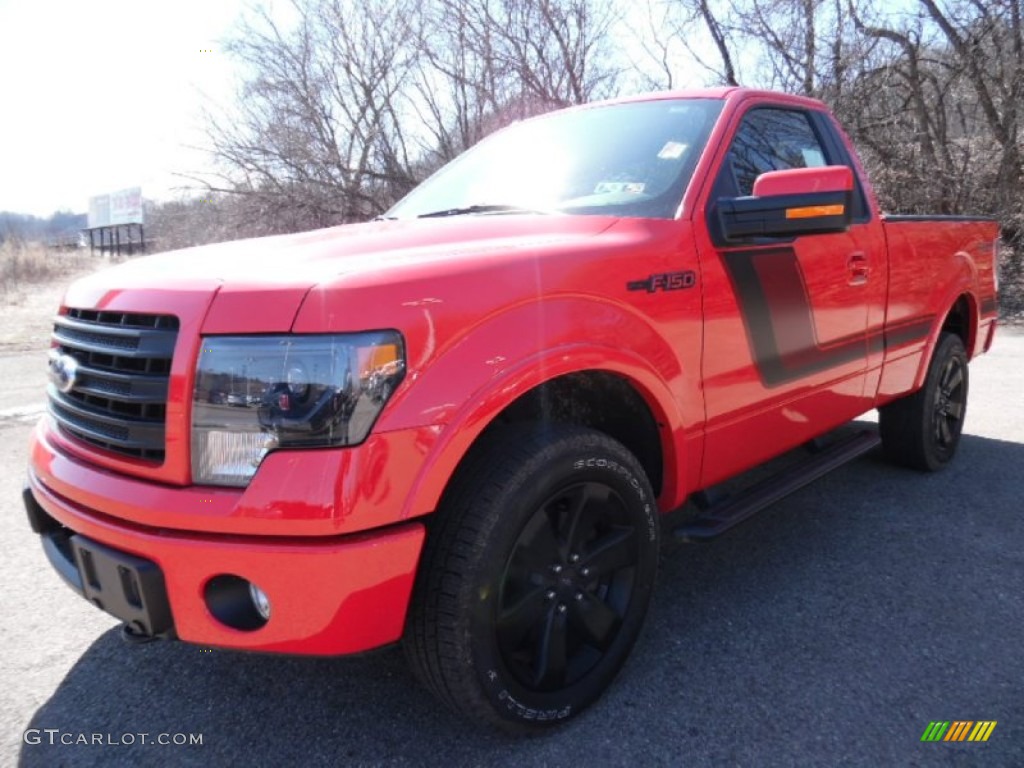 2014 F150 FX4 Tremor Regular Cab 4x4 - Race Red / FX Appearance Black Leather/Alcantara photo #4