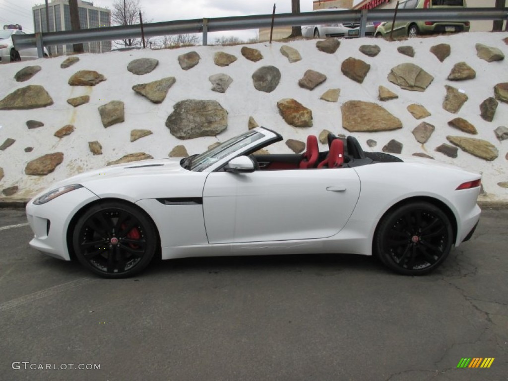 Polaris White 2015 Jaguar F-TYPE S Convertible Exterior Photo #102480450