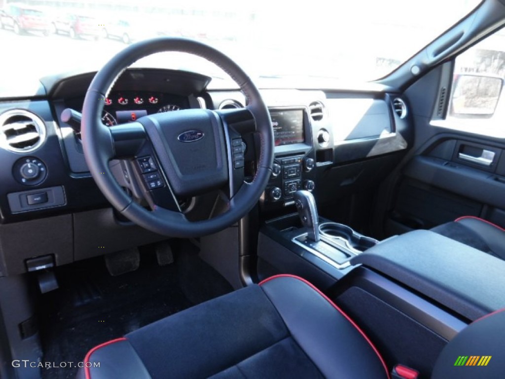 FX Appearance Black Leather/Alcantara Interior 2014 Ford F150 FX4 Tremor Regular Cab 4x4 Photo #102480559