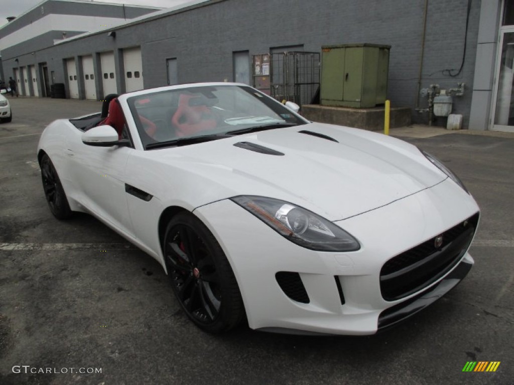Polaris White 2015 Jaguar F-TYPE S Convertible Exterior Photo #102480570