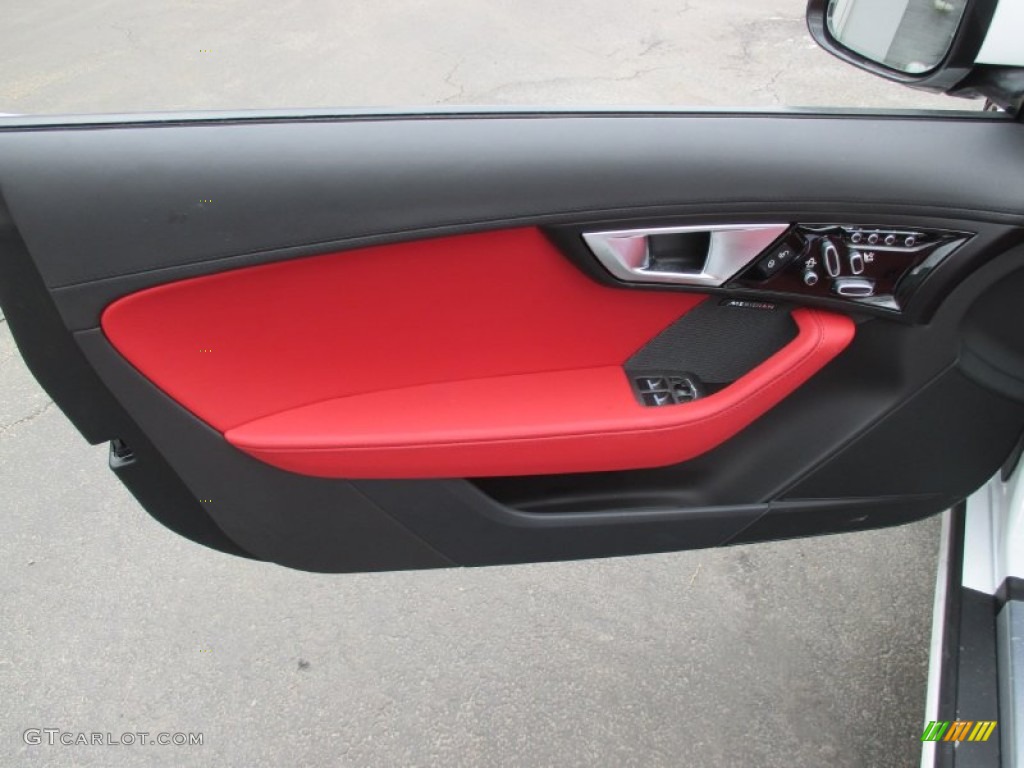 2015 Jaguar F-TYPE S Convertible Red Door Panel Photo #102480693