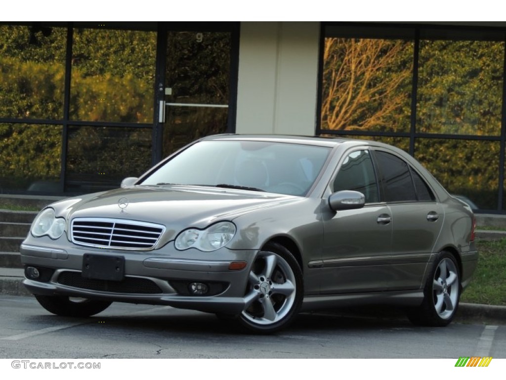 Desert Silver Metallic 2005 Mercedes-Benz C 230 Kompressor Sedan Exterior Photo #102481008