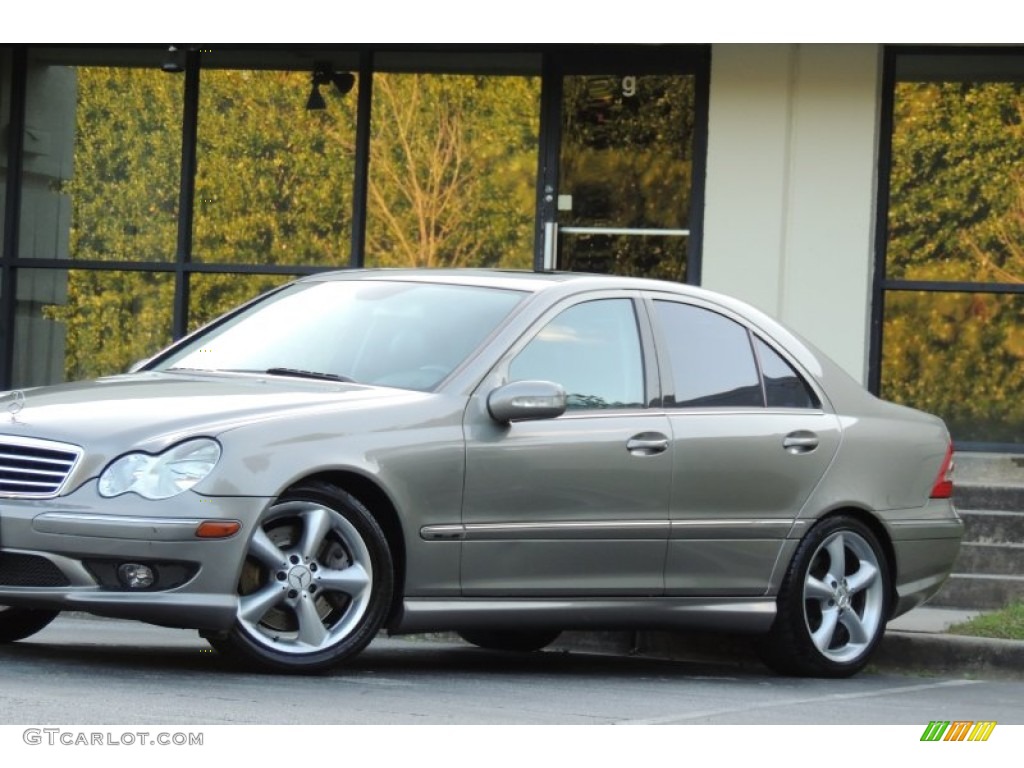 2005 C 230 Kompressor Sedan - Desert Silver Metallic / Black photo #5