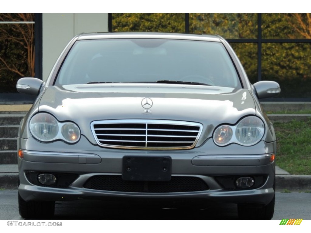 2005 C 230 Kompressor Sedan - Desert Silver Metallic / Black photo #8