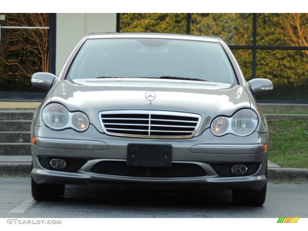 2005 C 230 Kompressor Sedan - Desert Silver Metallic / Black photo #10