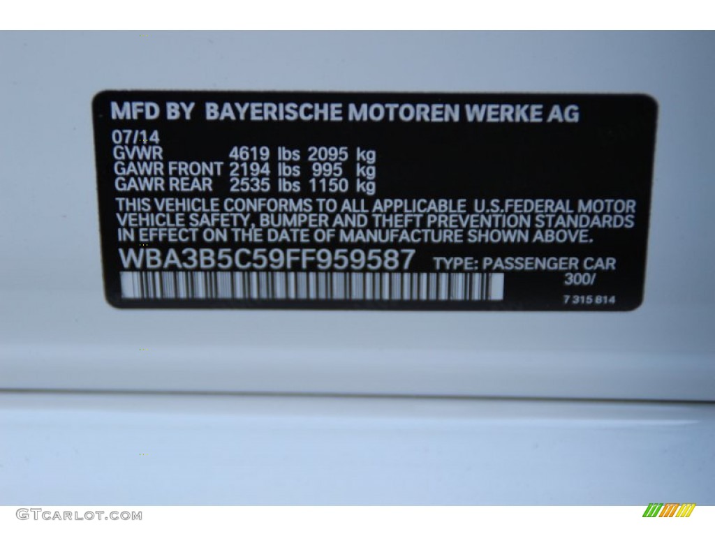 2015 3 Series 328i xDrive Sedan - Alpine White / Venetian Beige photo #34