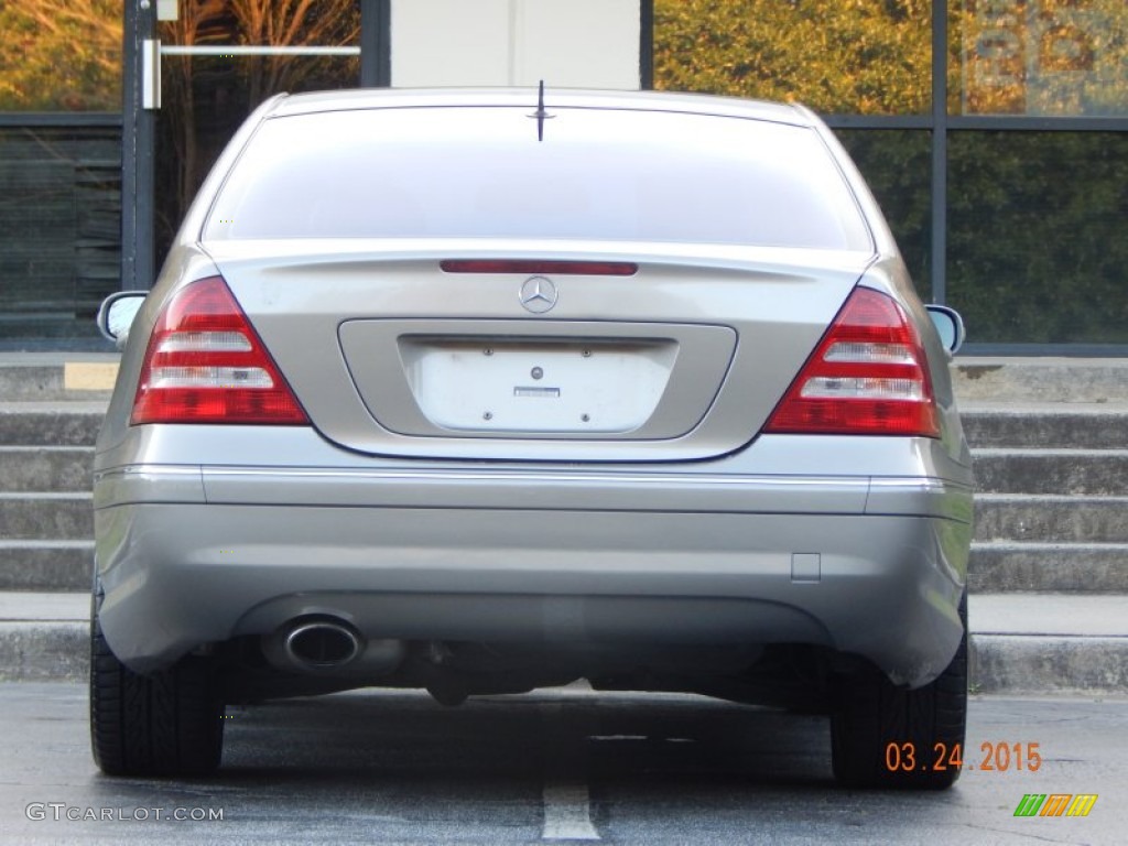 2005 C 230 Kompressor Sedan - Desert Silver Metallic / Black photo #21