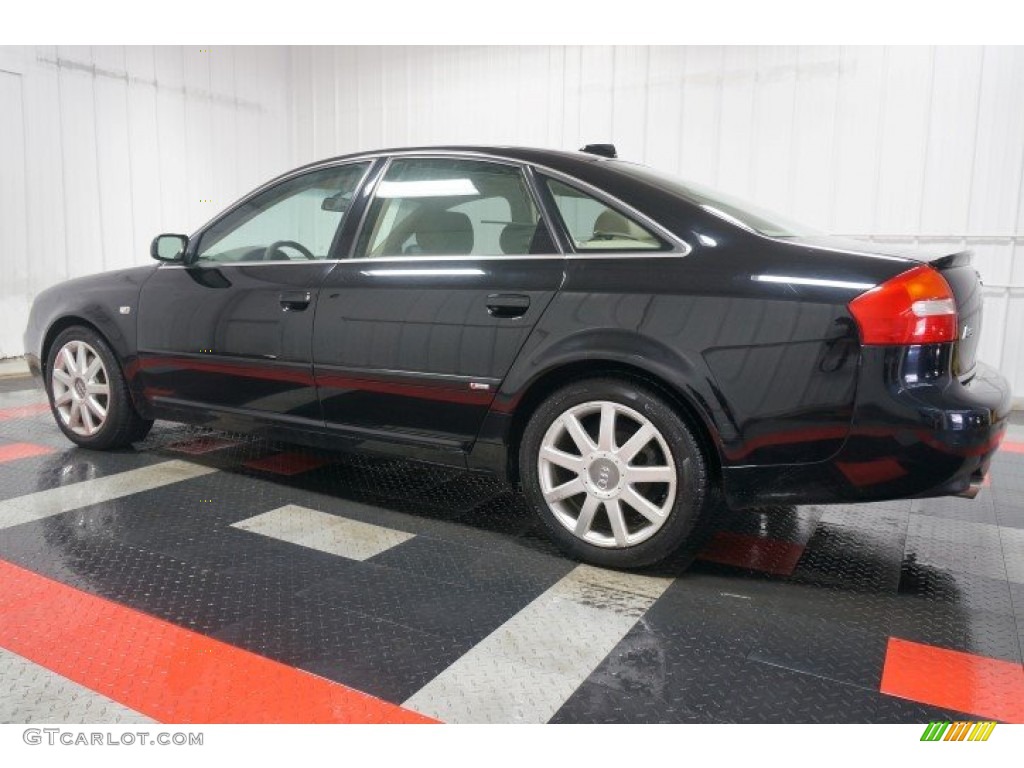 2004 A6 2.7T S-Line quattro Sedan - Brilliant Black / Beige photo #11