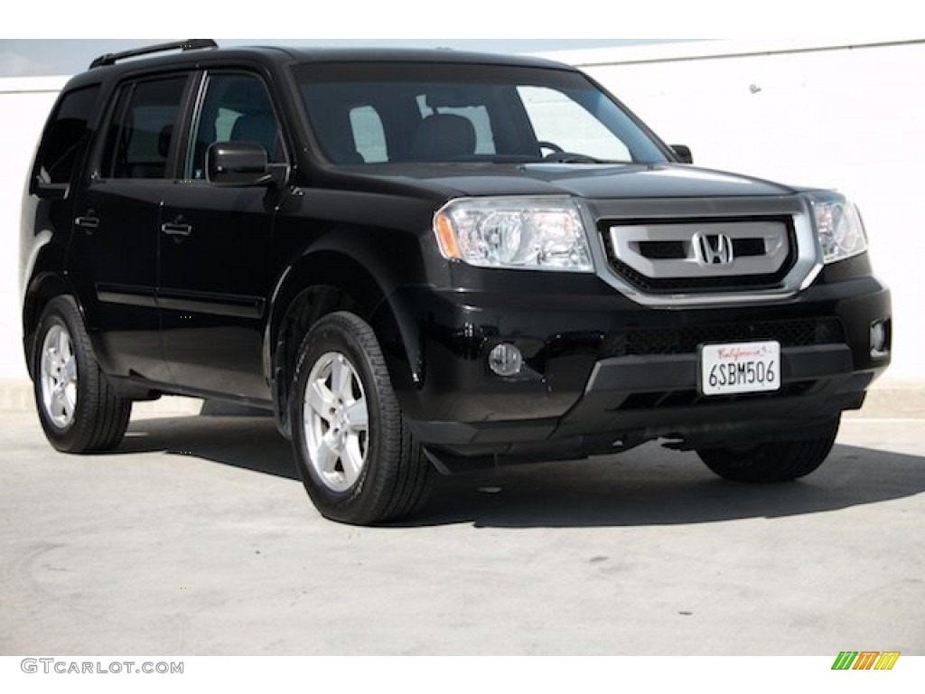 2011 Pilot EX-L - Crystal Black Pearl / Gray photo #1