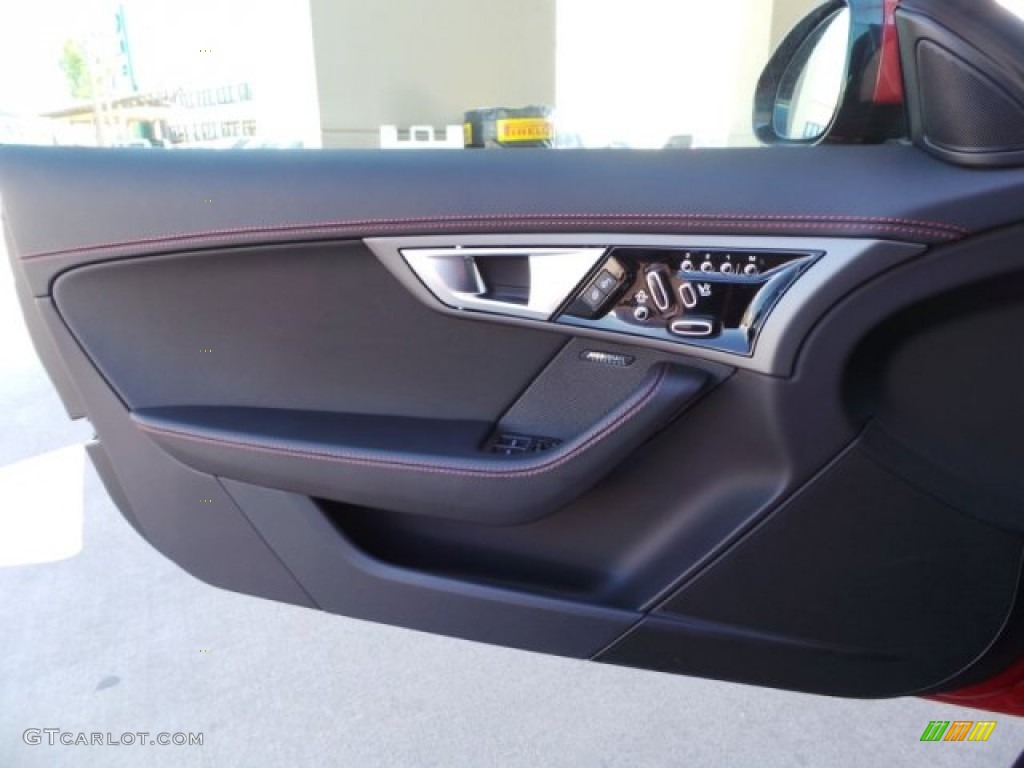 2015 Jaguar F-TYPE R Coupe Jet Door Panel Photo #102490836