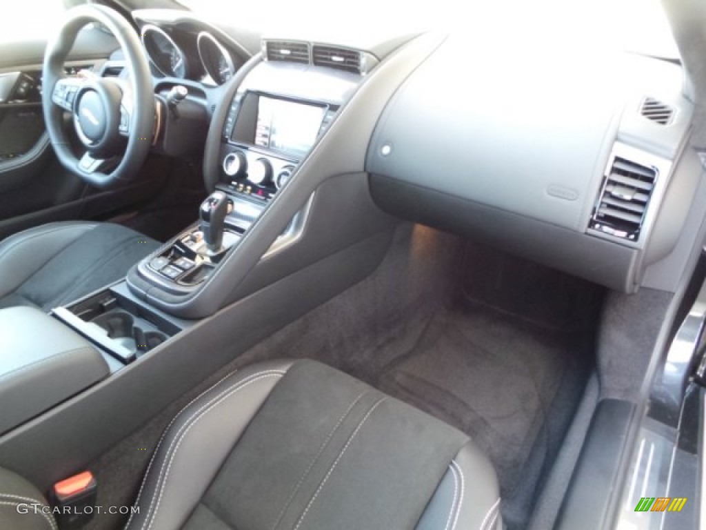 2015 Jaguar F-TYPE R Coupe Jet Dashboard Photo #102491517