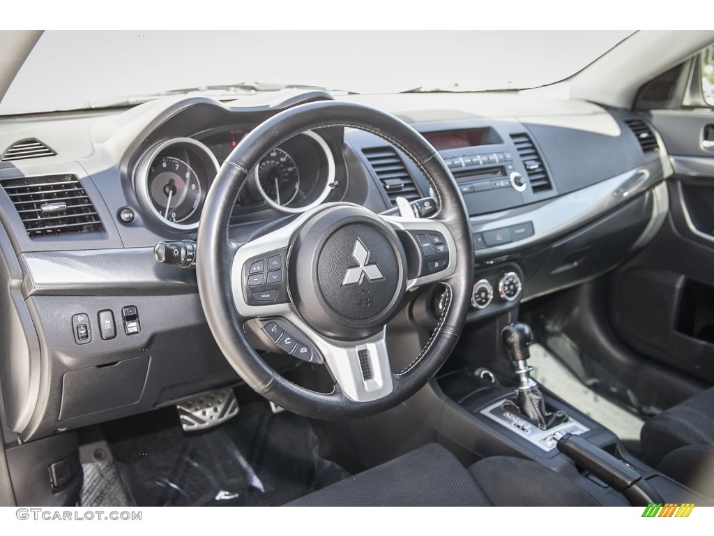 Black Interior 2011 Mitsubishi Lancer Evolution MR Photo #102493614