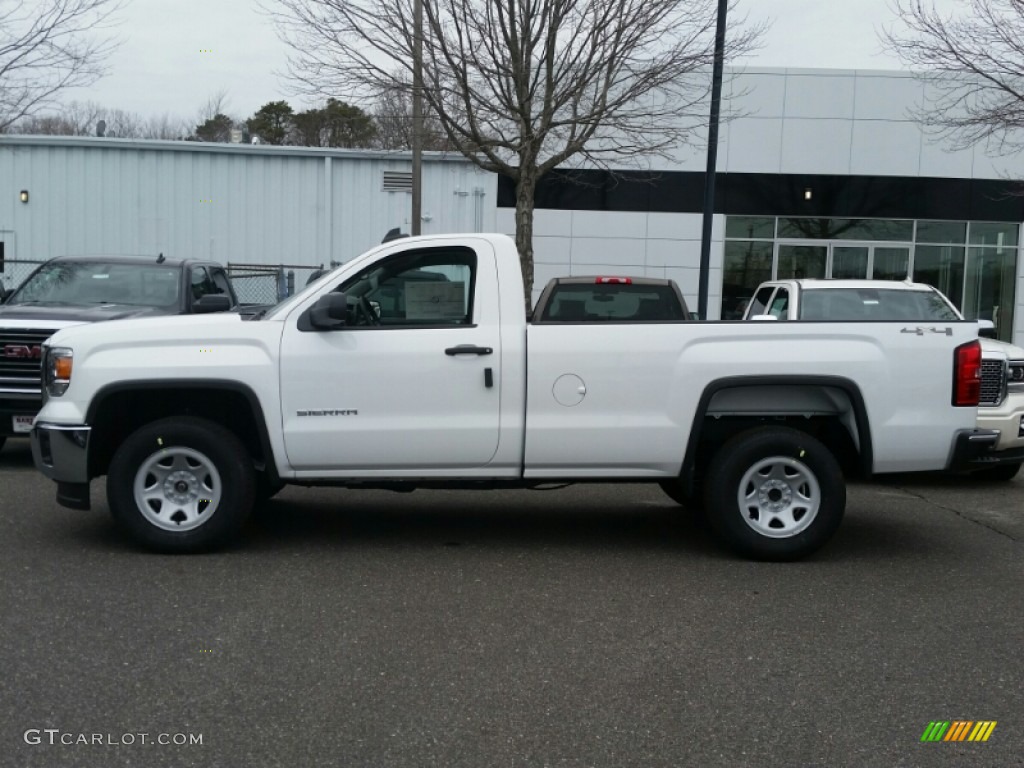 Summit White 2015 GMC Sierra 1500 Regular Cab 4x4 Exterior Photo #102494250