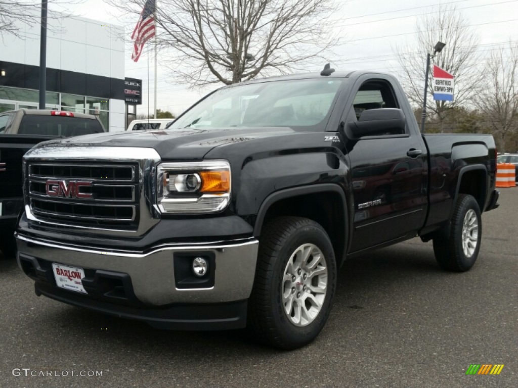 2015 Onyx Black Gmc Sierra 1500 Sle Regular Cab 4x4