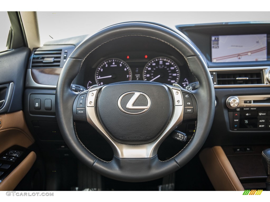 2013 Lexus GS 350 Flaxen Steering Wheel Photo #102495963