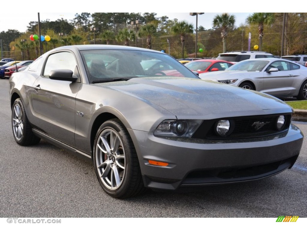 2012 Mustang GT Coupe - Sterling Gray Metallic / Charcoal Black/Carbon Black photo #1