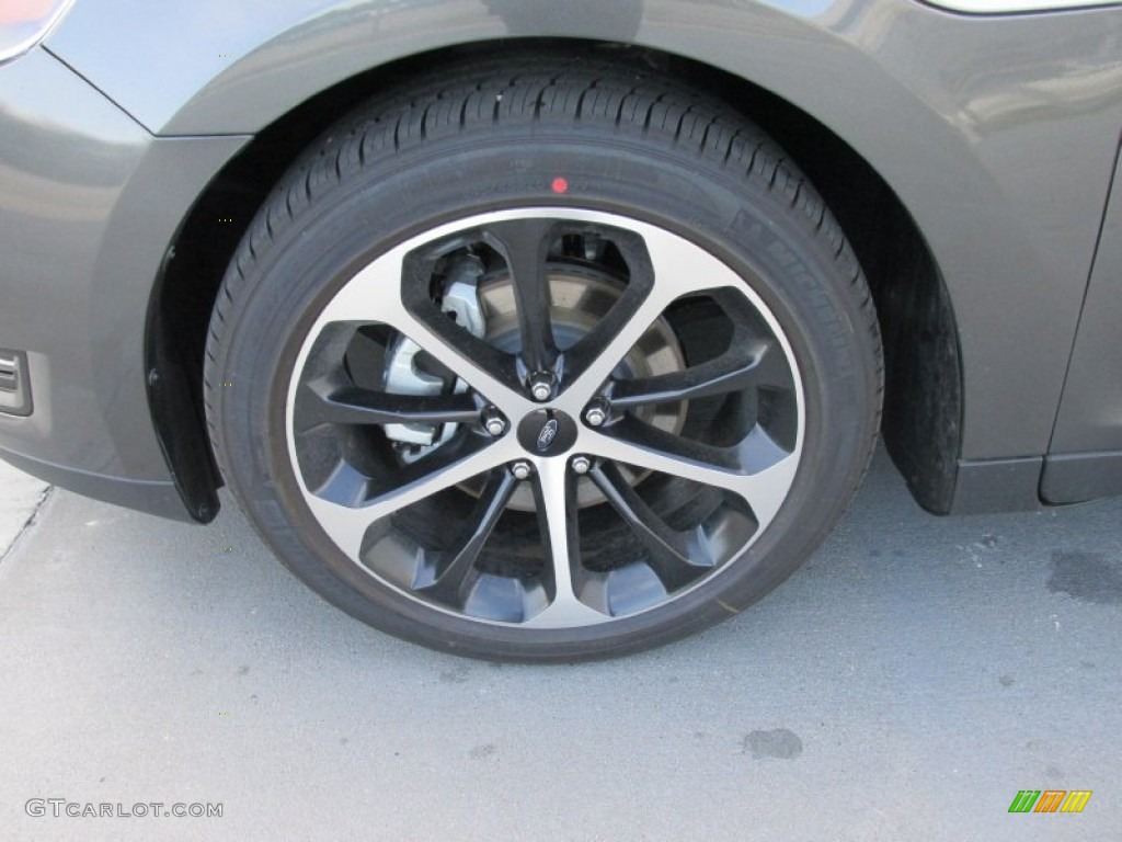 2015 Taurus SEL - Magnetic Metallic / Charcoal Black photo #11
