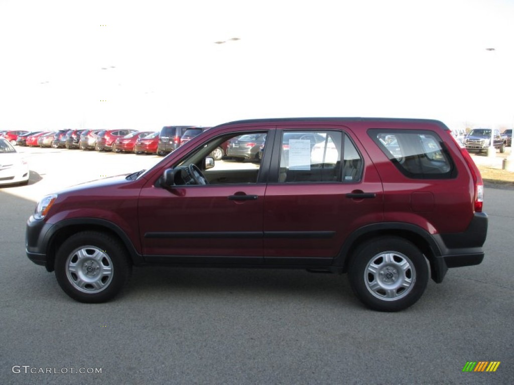 2005 CR-V LX 4WD - Redondo Red Pearl / Ivory photo #4