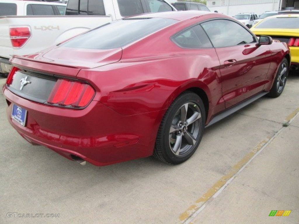 2015 Mustang V6 Coupe - Ruby Red Metallic / Ebony photo #5