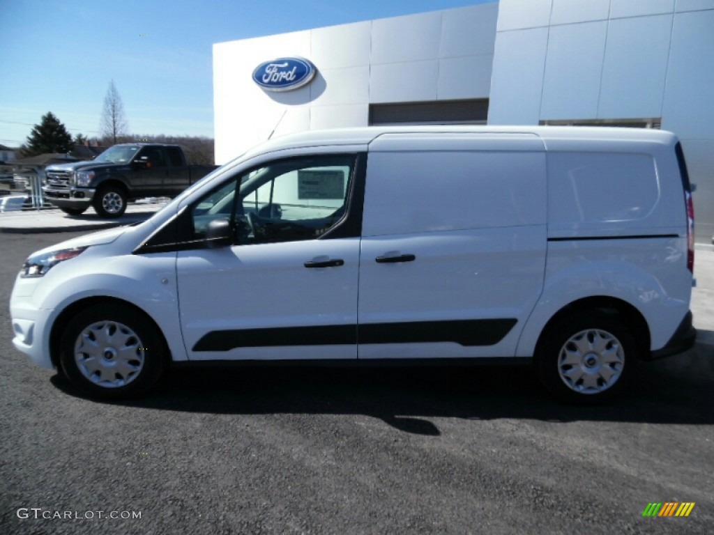 Frozen White 2015 Ford Transit Connect XLT Van Exterior Photo #102499251