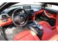  2014 4 Series 428i xDrive Coupe Coral Red Interior