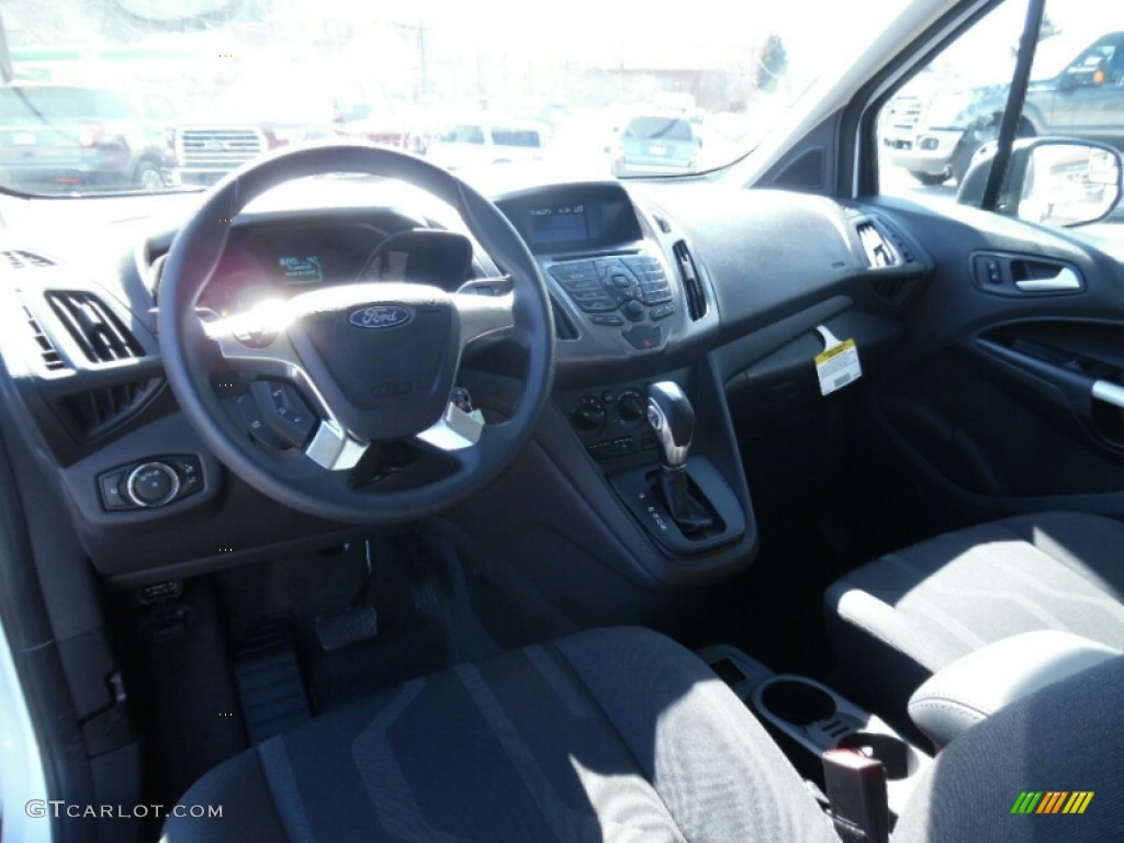 Charcoal Black Cloth Interior 2015 Ford Transit Connect XLT Van Photo #102499530