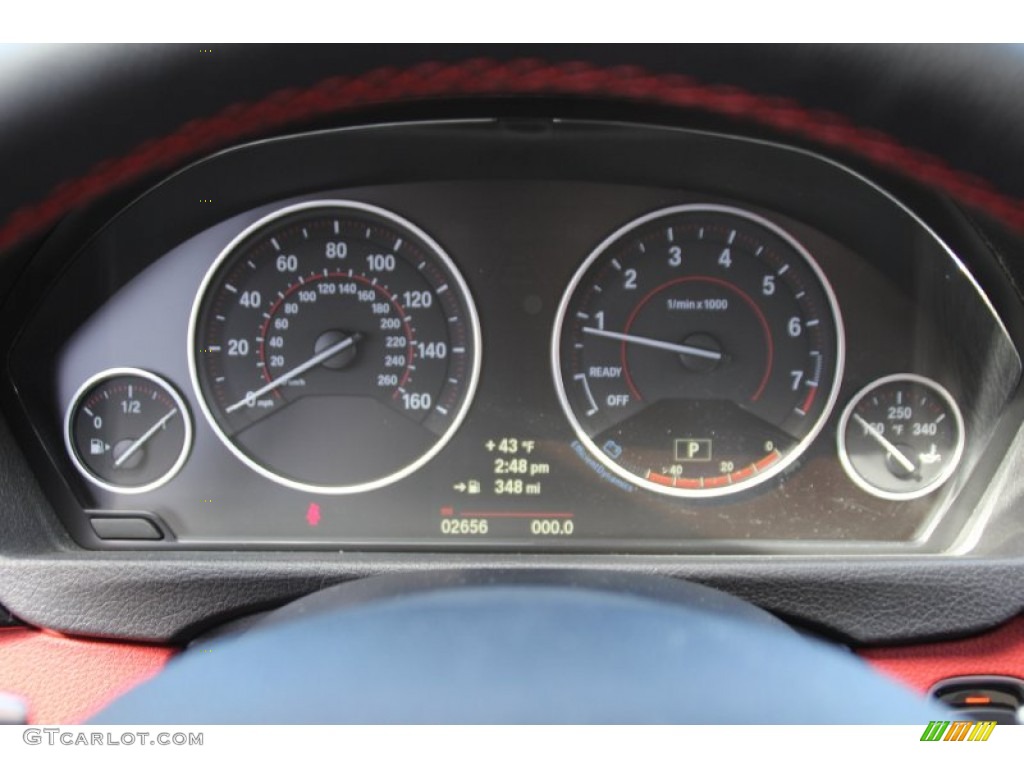 2014 BMW 4 Series 428i xDrive Coupe Gauges Photo #102499569