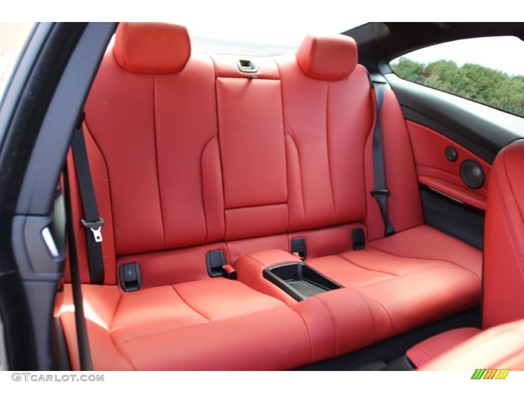 Coral Red Interior 2014 BMW 4 Series 428i xDrive Coupe Photo #102499632