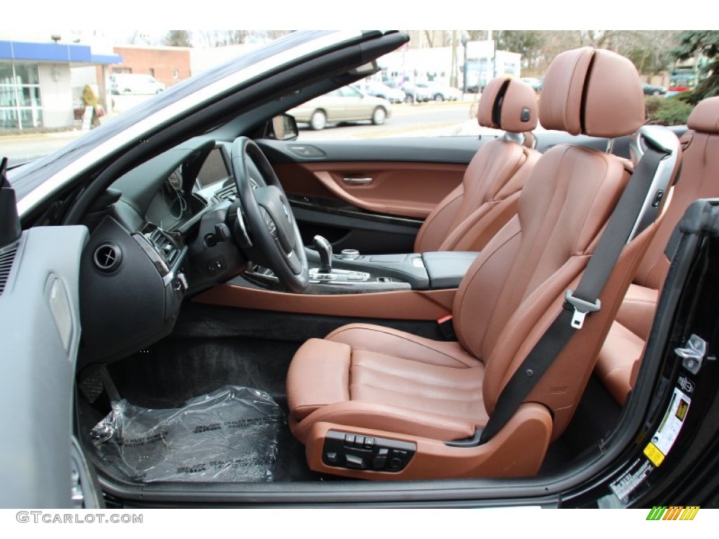 2015 BMW 6 Series 640i Convertible Front Seat Photo #102500010