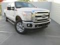 2015 White Platinum Ford F250 Super Duty Lariat Crew Cab 4x4  photo #2