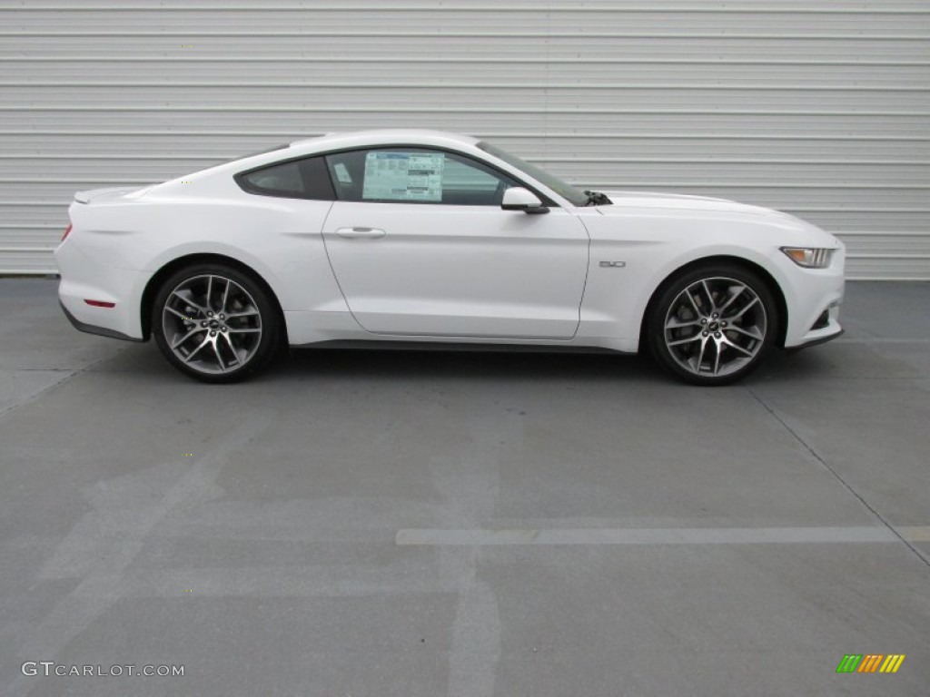 Oxford White 2015 Ford Mustang GT Premium Coupe Exterior Photo #102502116