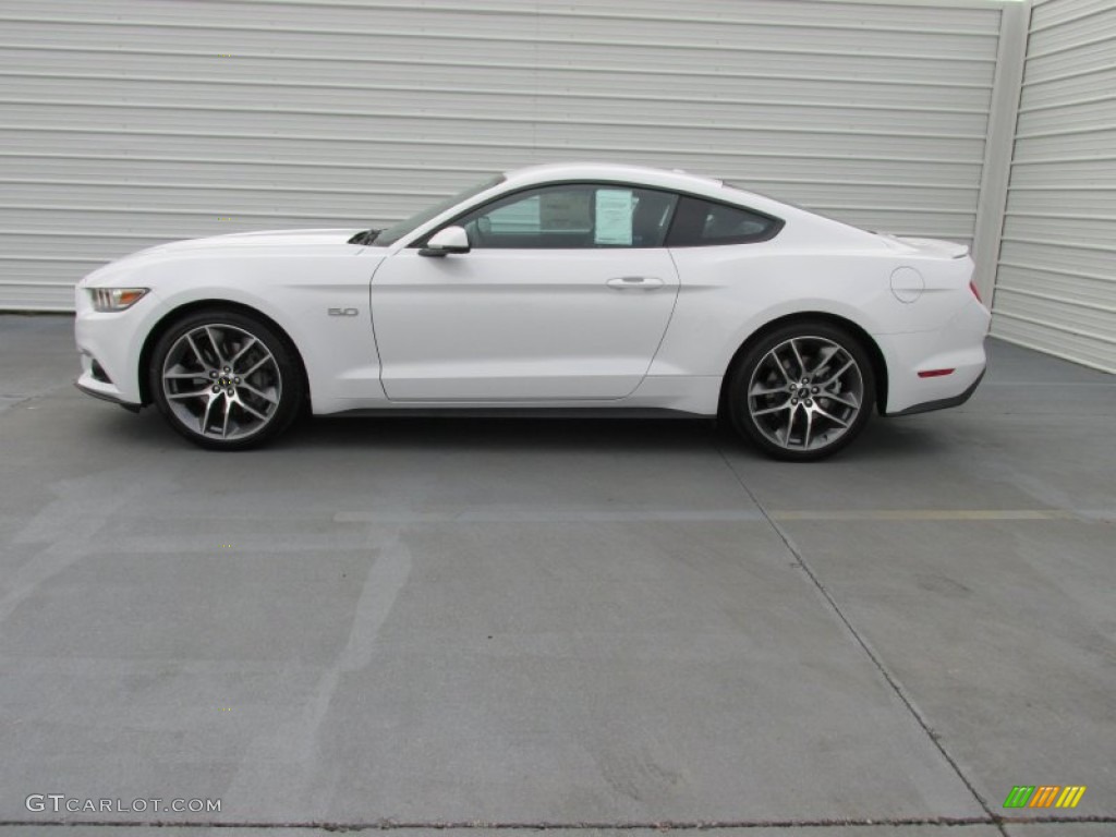 Oxford White 2015 Ford Mustang GT Premium Coupe Exterior Photo #102502157