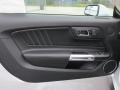 Ebony 2015 Ford Mustang GT Premium Coupe Door Panel
