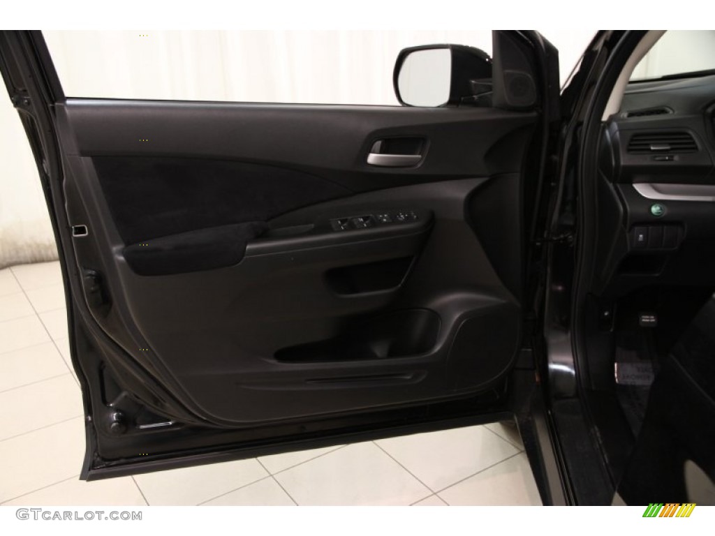 2012 CR-V EX 4WD - Crystal Black Pearl / Black photo #4