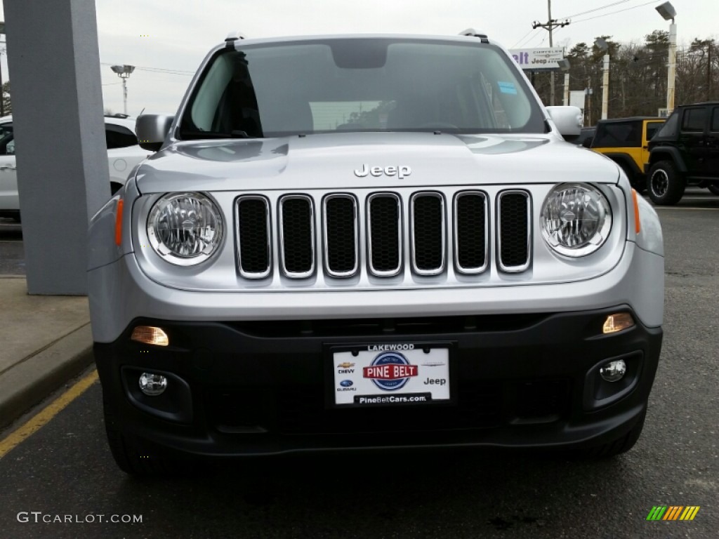 2015 Renegade Limited 4x4 - Glacier Metallic / Black photo #2
