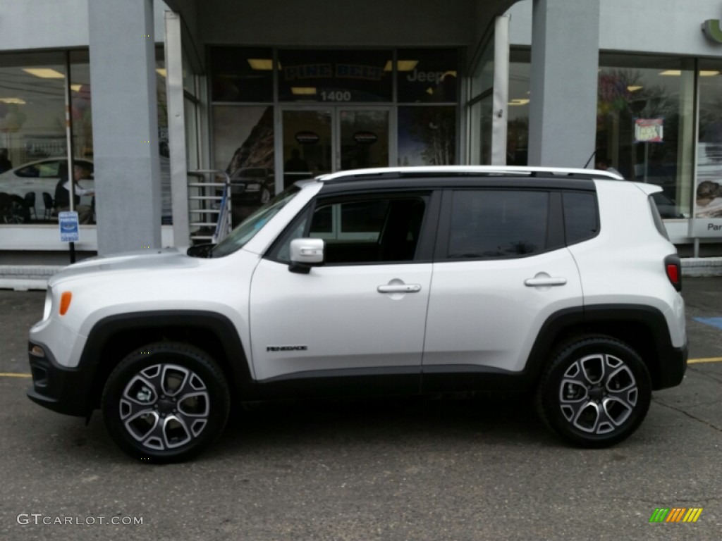 Glacier Metallic 2015 Jeep Renegade Limited 4x4 Exterior Photo #102506493