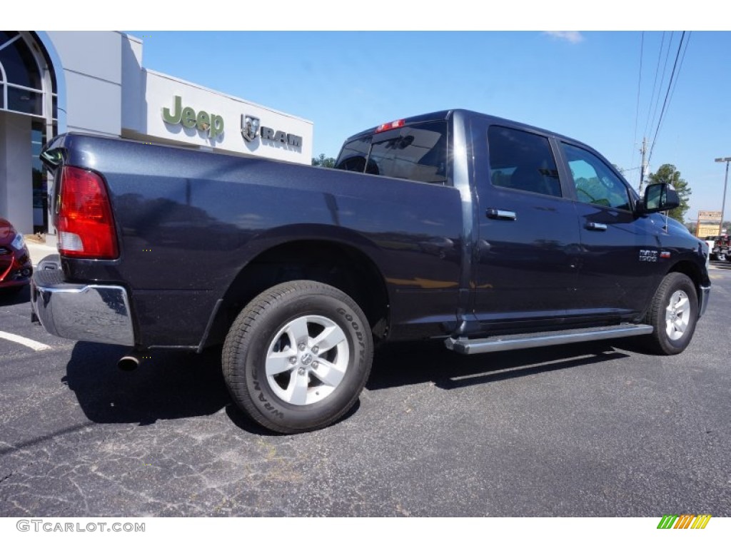 2014 1500 SLT Crew Cab 4x4 - Maximum Steel Metallic / Black/Diesel Gray photo #7