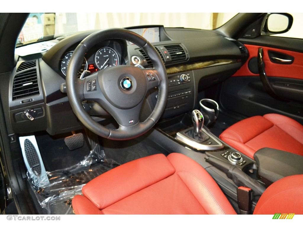 2012 1 Series 135i Convertible - Jet Black / Coral Red photo #11