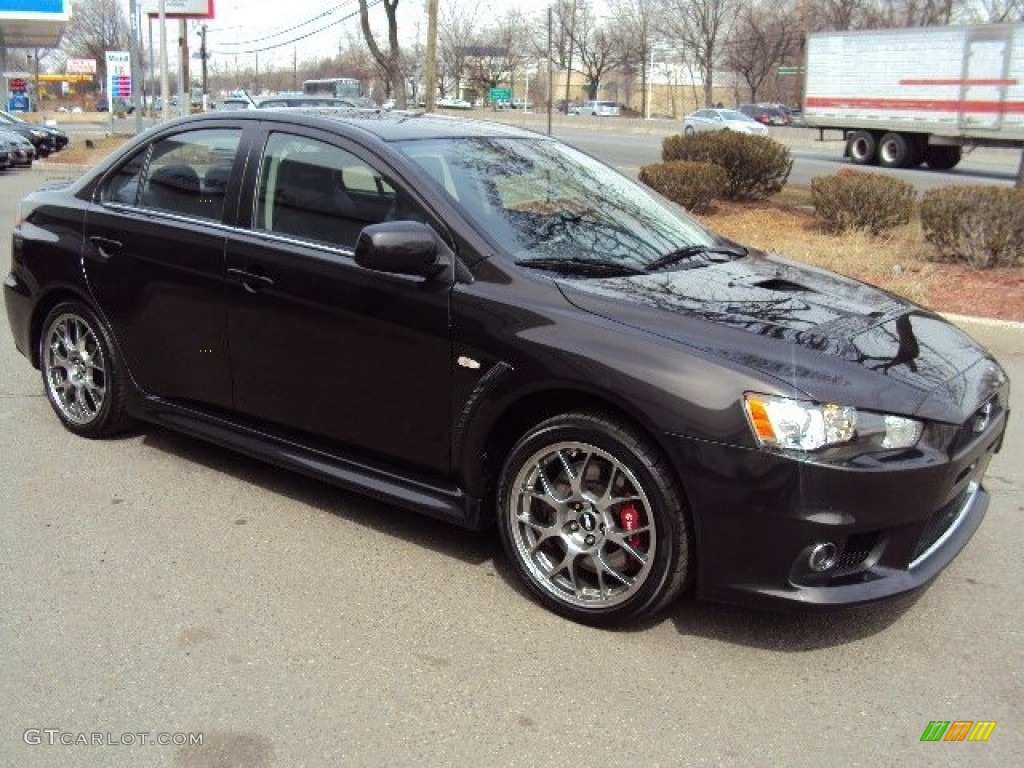Phantom Black Pearl 2011 Mitsubishi Lancer Evolution MR Exterior Photo #102509723