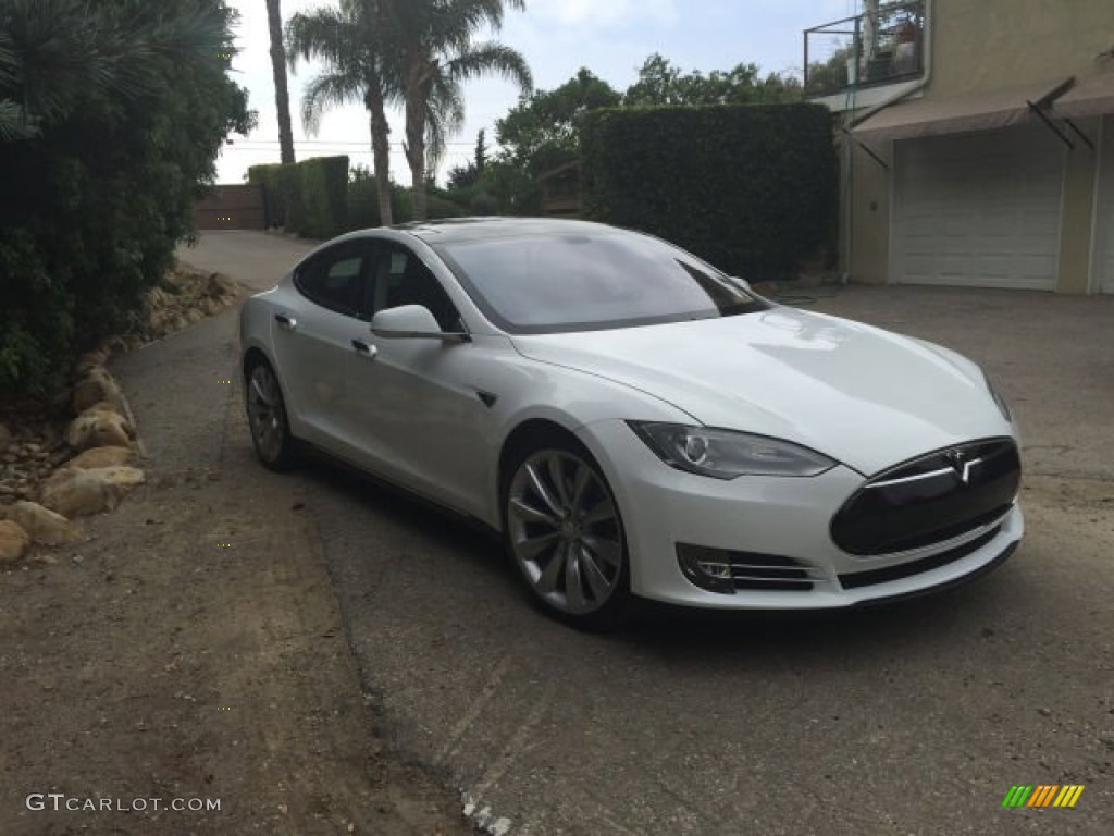 White 2013 Tesla Model S P85 Performance Exterior Photo #102509728