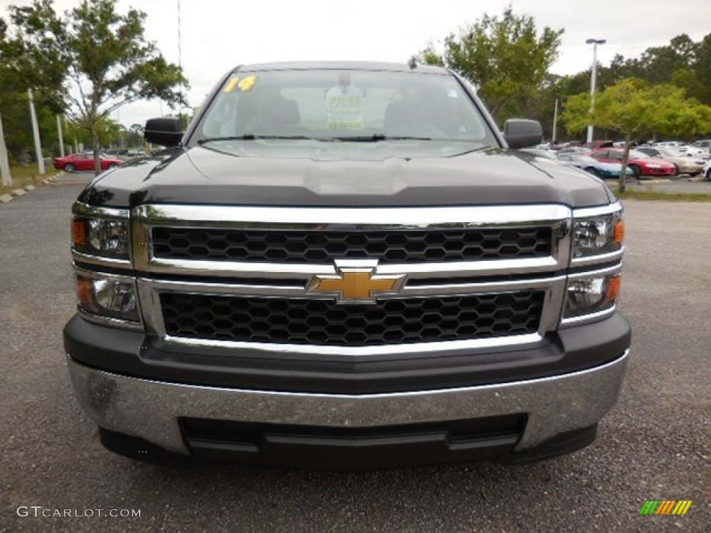 2014 Silverado 1500 WT Regular Cab - Black / Jet Black/Dark Ash photo #12