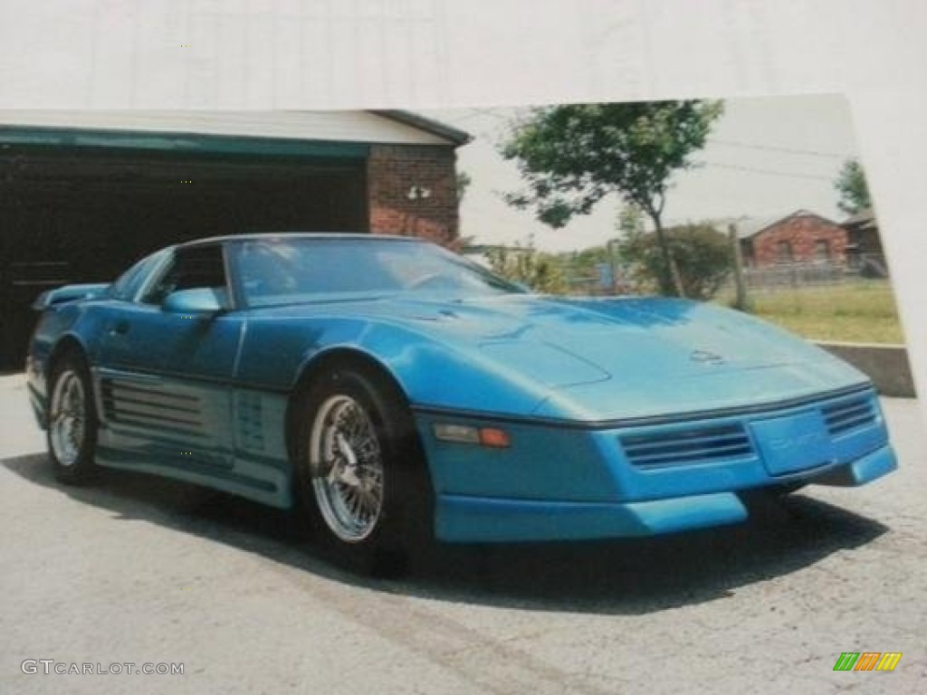 Blue Chevrolet Corvette