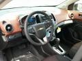 Jet Black/Brick 2015 Chevrolet Sonic LT Hatchback Interior Color
