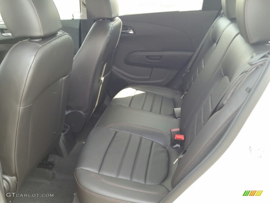 RS Jet Black Interior 2015 Chevrolet Sonic RS Hatchback Photo #102511070