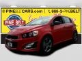 2015 Red Hot Chevrolet Sonic RS Hatchback  photo #1