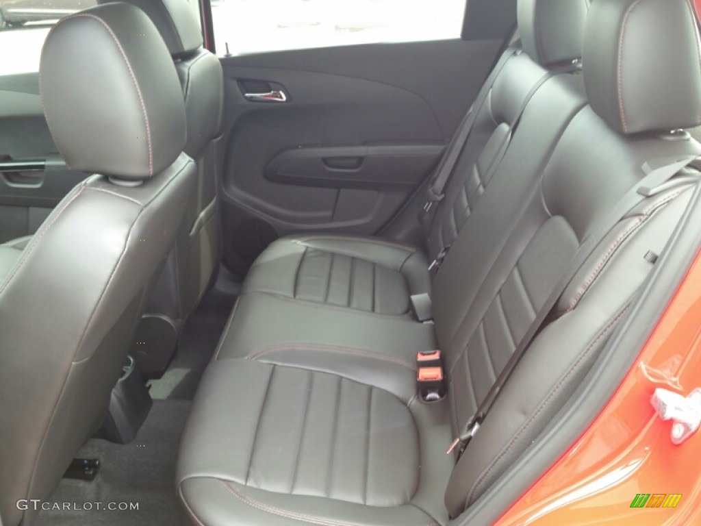RS Jet Black Interior 2015 Chevrolet Sonic RS Hatchback Photo #102512009