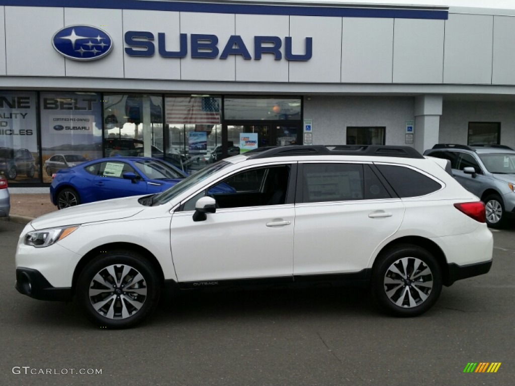 2015 Outback 2.5i Limited - Crystal White Pearl / Slate Black photo #3